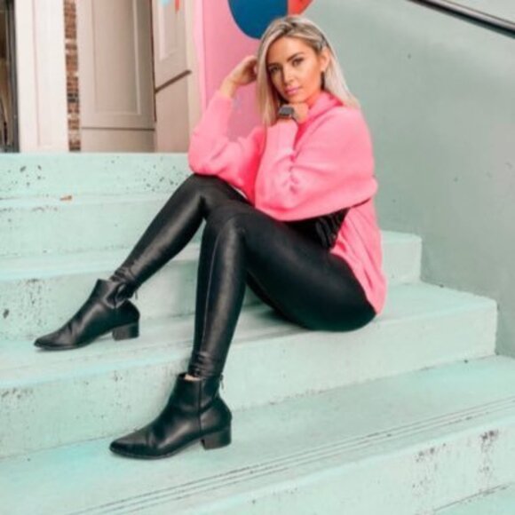 Knix black metallic bird papaya sculpt leggings size S - Picture 3 of 9